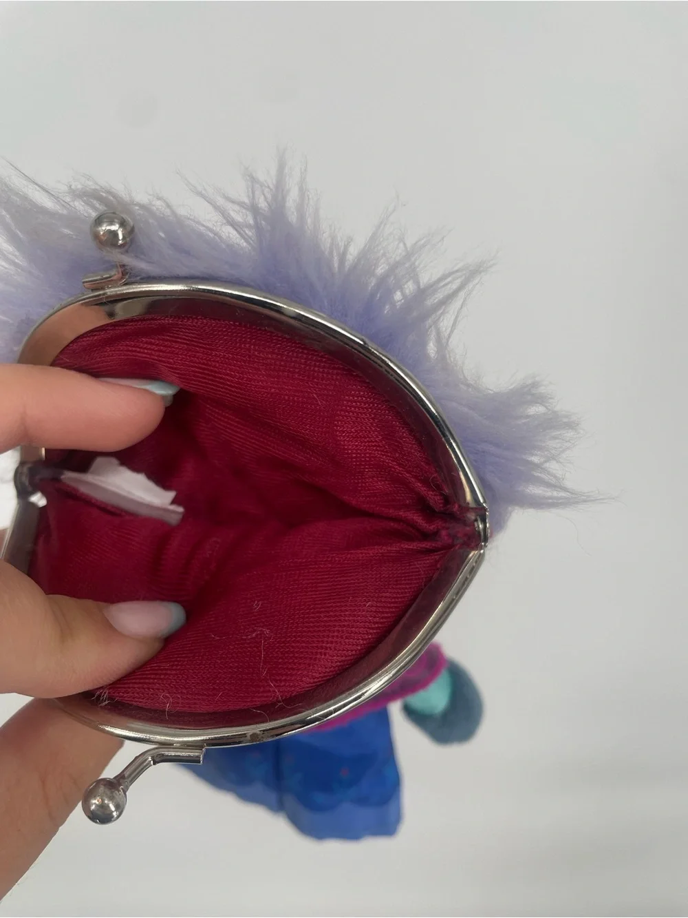 Disney Store Frozen Princess Anna Coin Purse Plush Stuffed Character Mini Bag